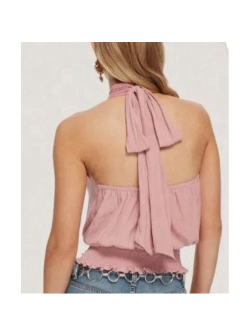 Ramy Brook Women's Exclusive Cadence Sleeveless Sash Top Sz S NWT $295 Navy - Picture 9 of 9